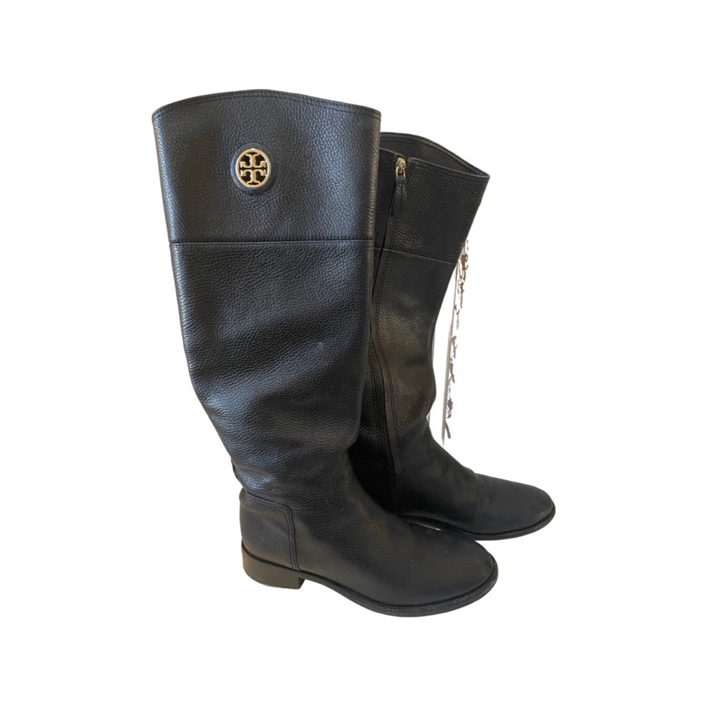 Tory Burch black riding boots